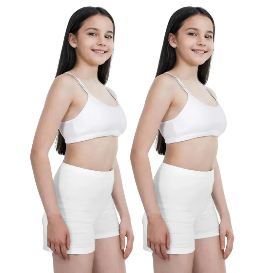 Under Dress Shorts | Full Hip Coverage | Prevents Inner Thigh Chafing | 2 Pack