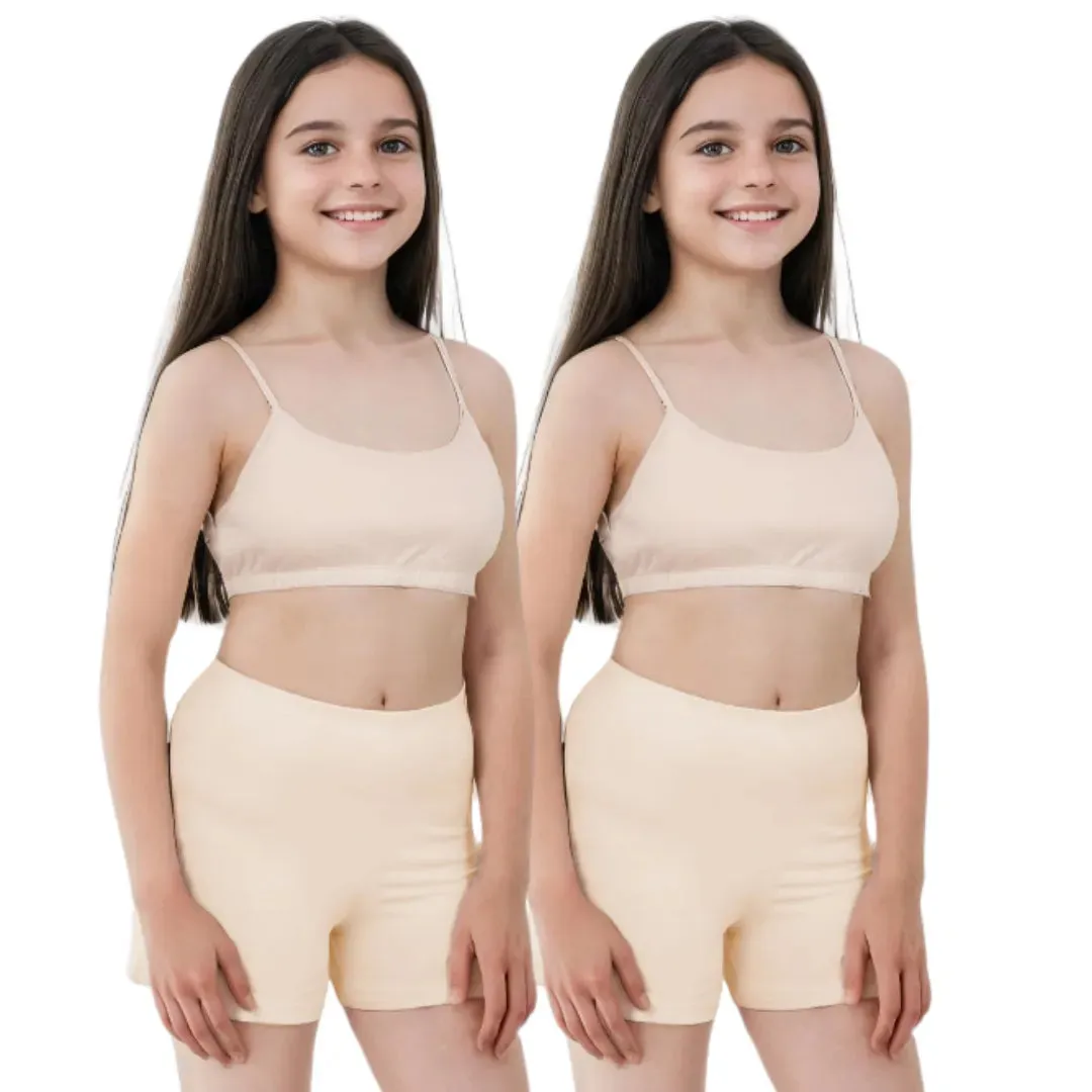 Under Dress Shorts | Full Hip Coverage | Prevents Inner Thigh Chafing | 2 Pack