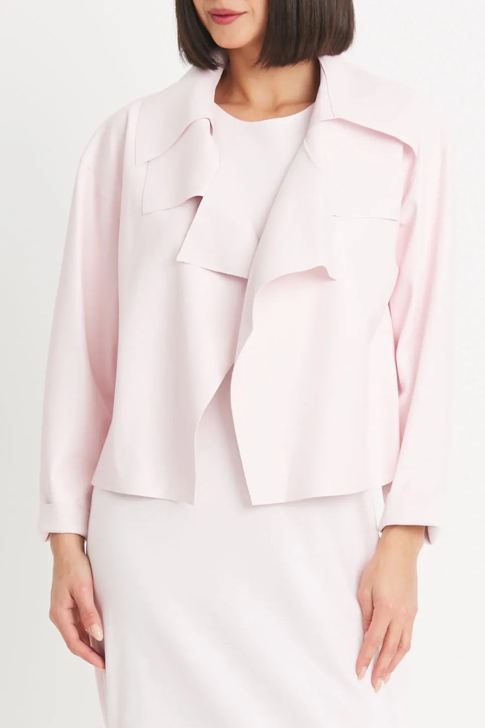 Vegan Leather Triple Collar Jacket