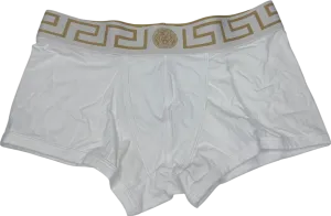 Versace White Greca Border Trunks W32