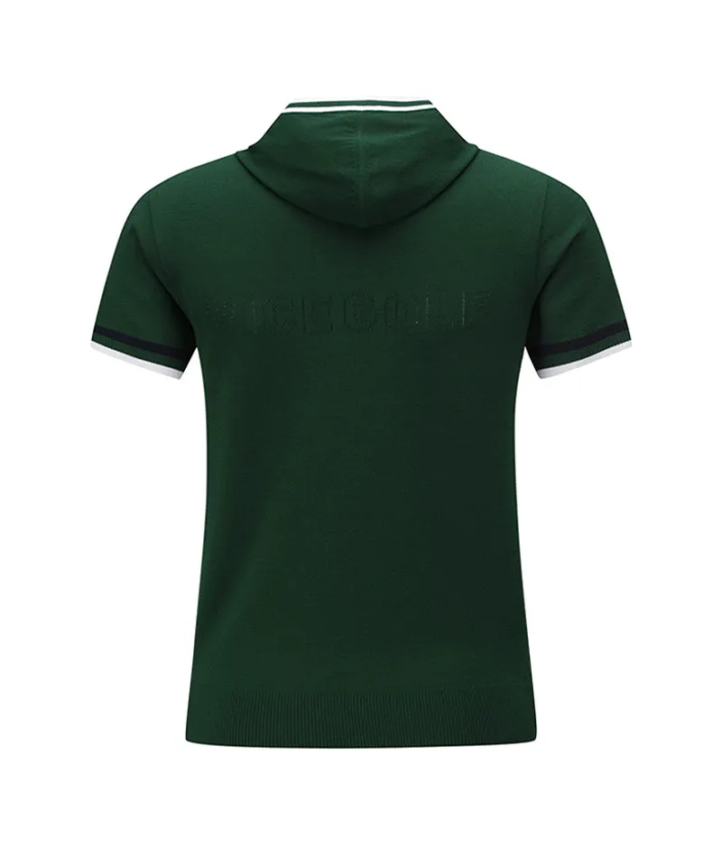 Vice Golf Atelier Women Mini Hoodie Short Sleeve Sweater - Green