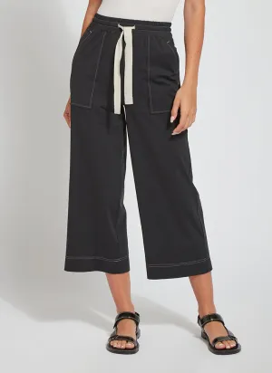 Vineyard Elevated Crop Jogger - Black