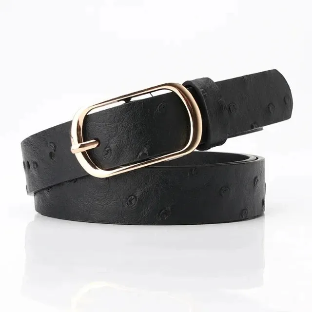Vintage leopard snake print belt for women's clothes