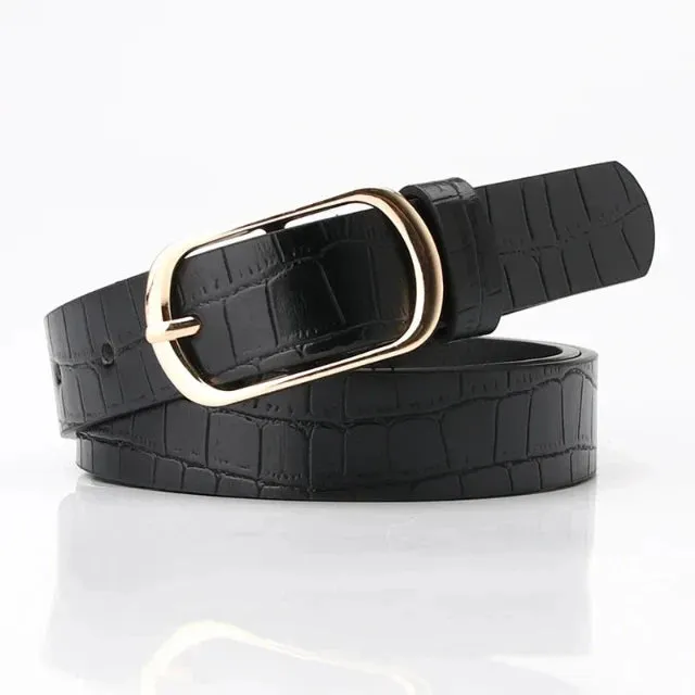 Vintage leopard snake print belt for women's clothes