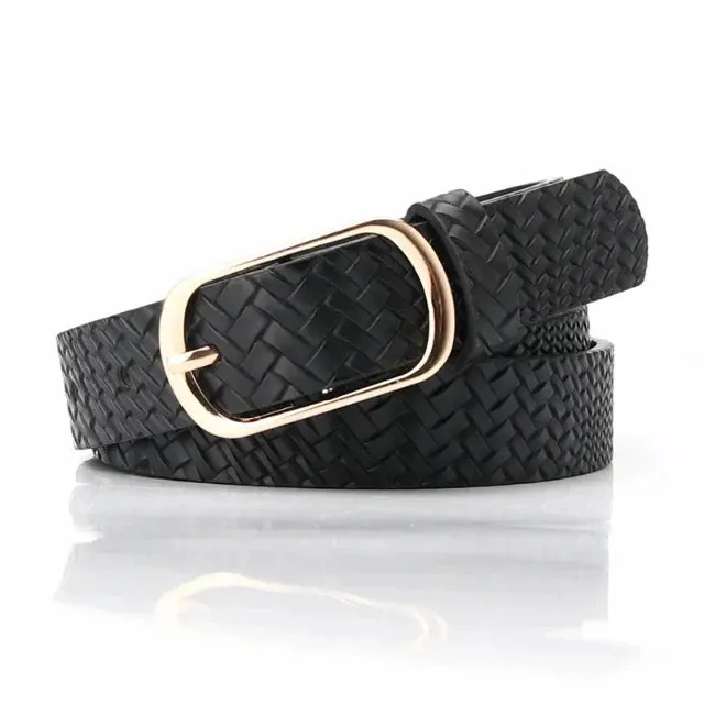 Vintage leopard snake print belt for women's clothes