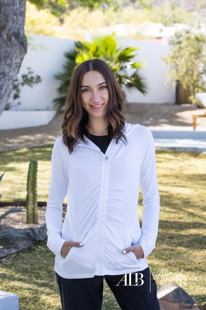 Warm Up Women's Sporty Zip Up Hoodie *Final Sale*