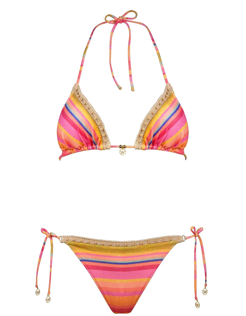 Watercult Stripe Triangle Bikini Set
