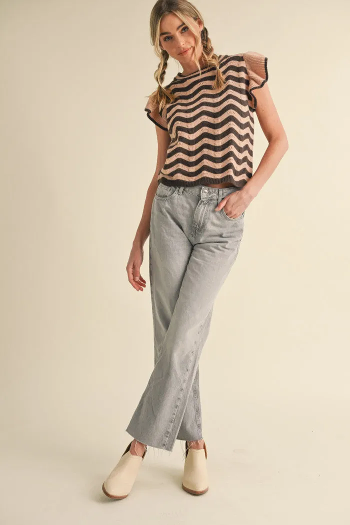 Wavy Stripe Sweater