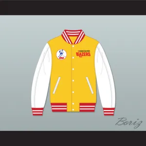 WHA Vancouver Blazers Yellow and White Varsity Letterman Jacket-Style Sweatshirt 1