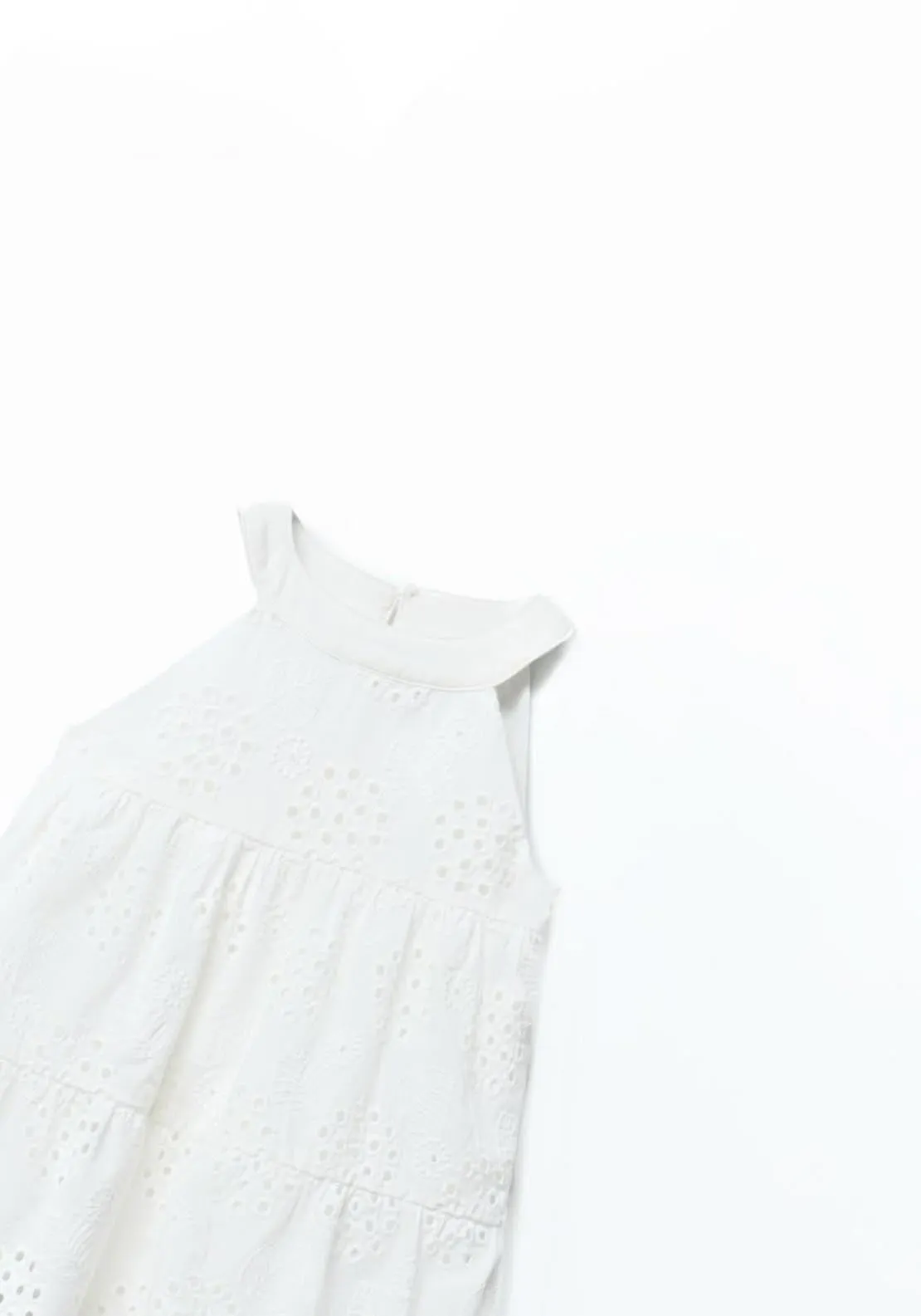 White eyelet dress - White