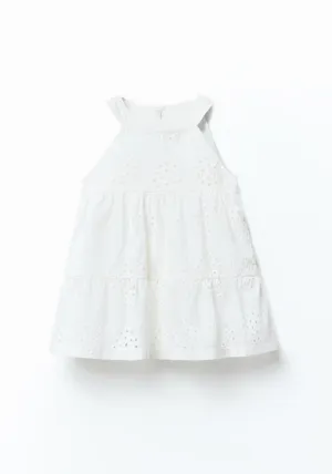 White eyelet dress - White