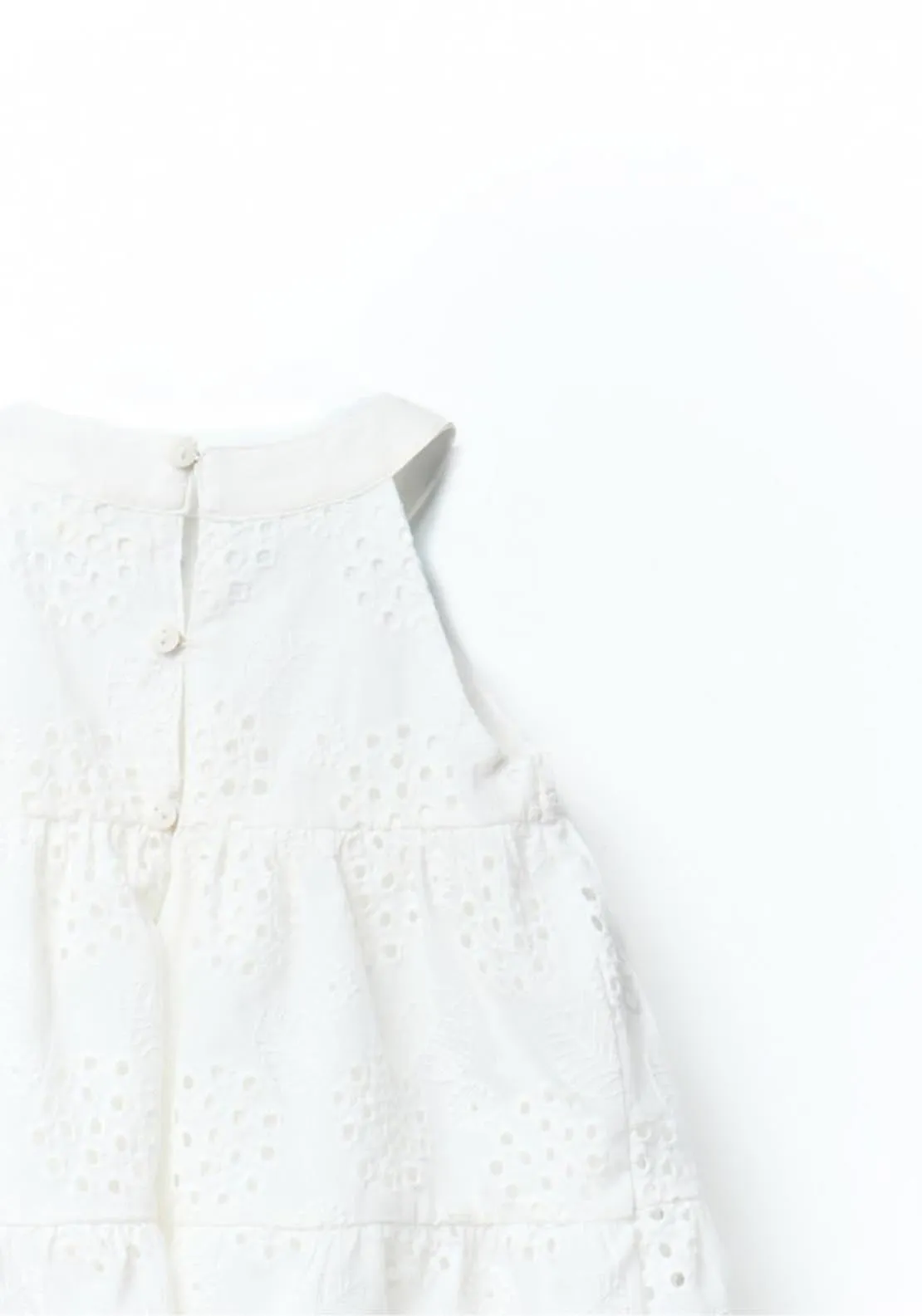 White eyelet dress - White