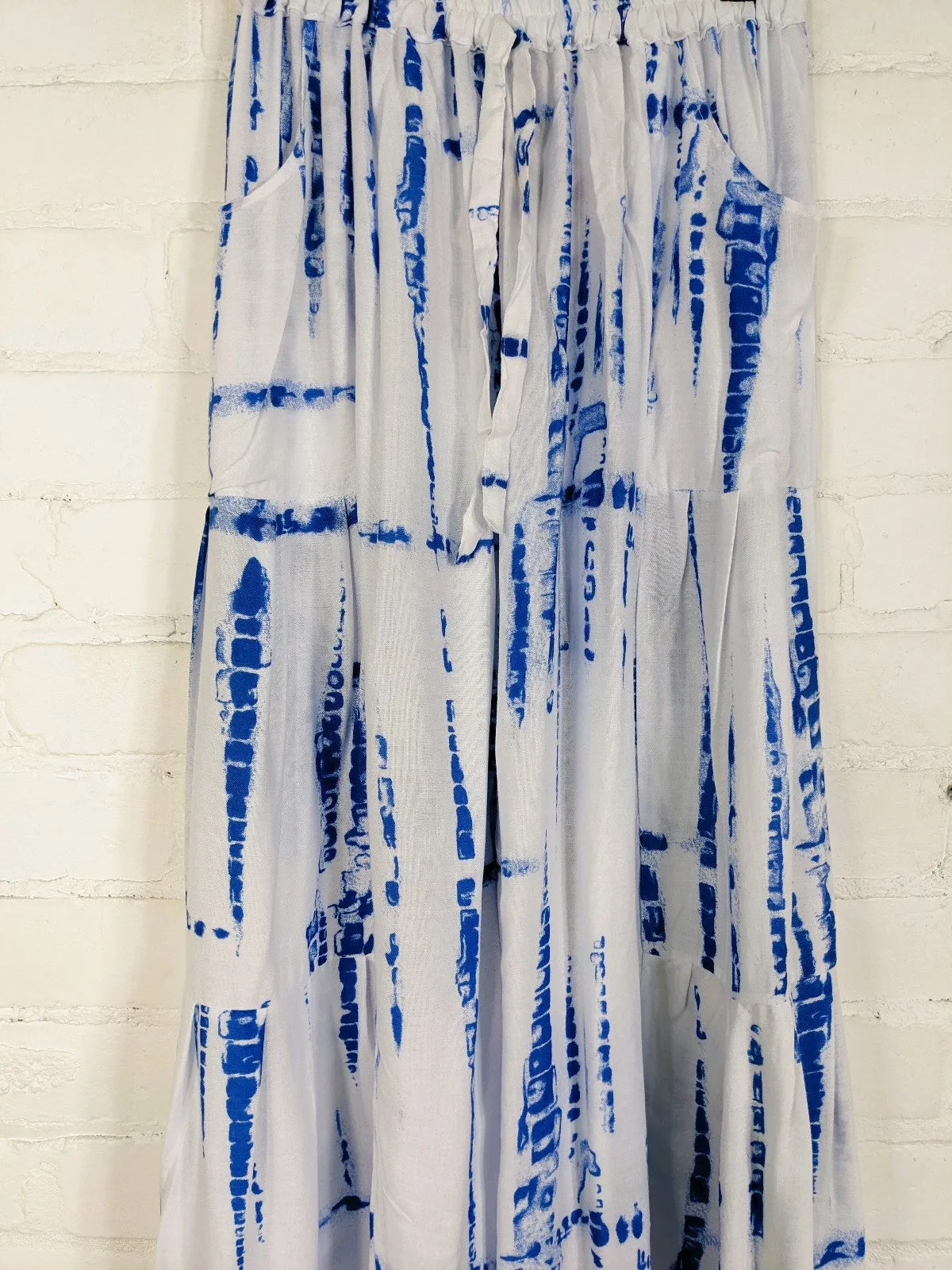 White Snake Tie Dye Flares