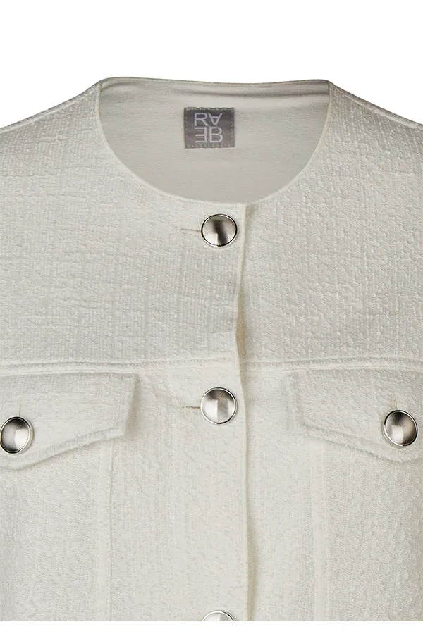 WHITE TWEED JACKET