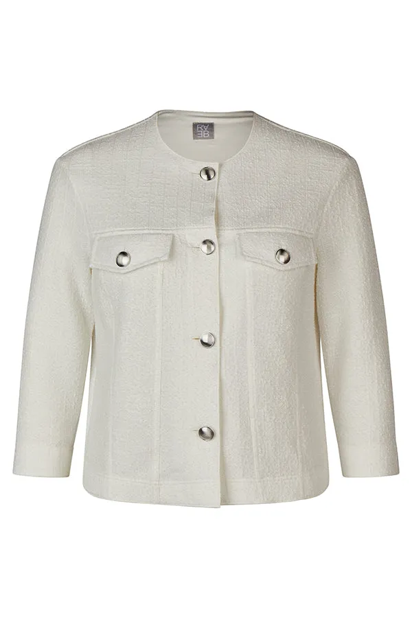 WHITE TWEED JACKET