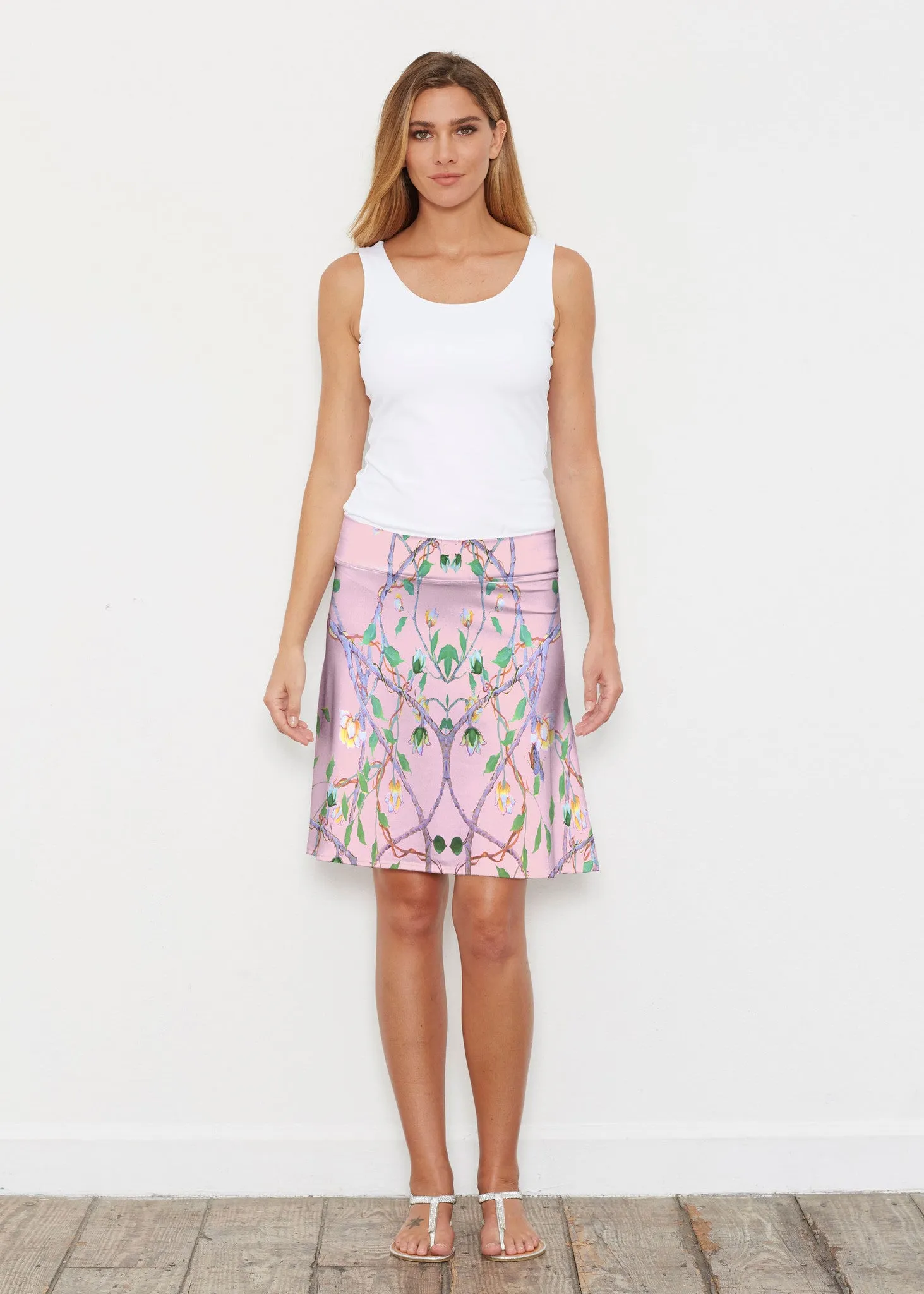 Wildwood Pink (19121) ~ Silky Brenda Skirt 21 inch