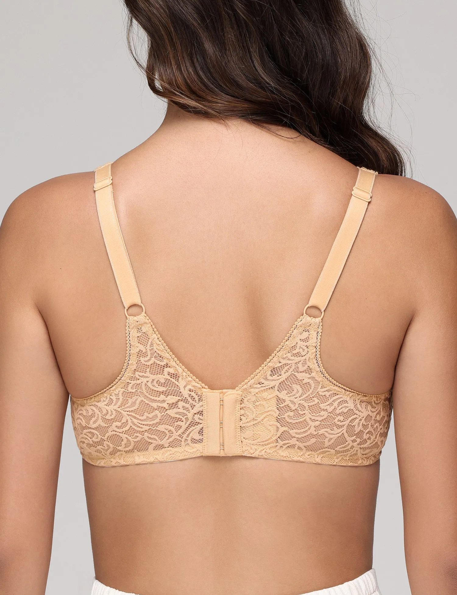 Wingslove Women's Sexy Lace Bra Sheer Bralette See Through Bras Underwire Added Support