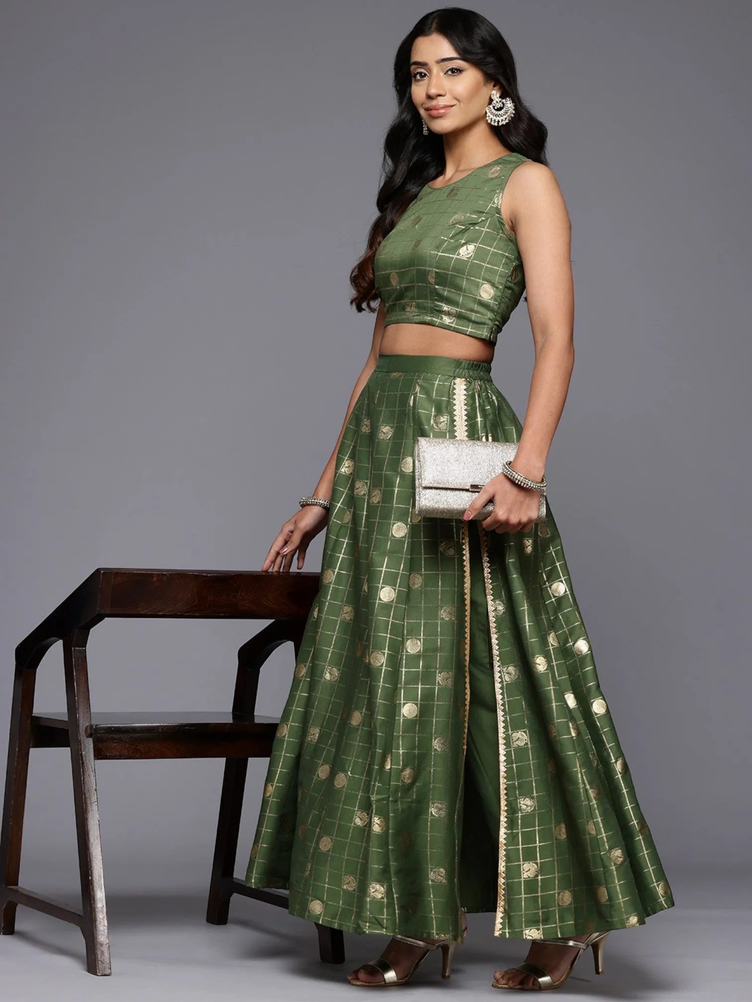 Women Printed Flared Maxi Skirt-AHSKCNFP-15038