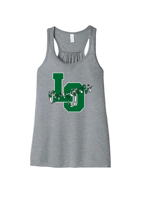 Women's Flowy Racerback Tank - Lake Orion Spirit
