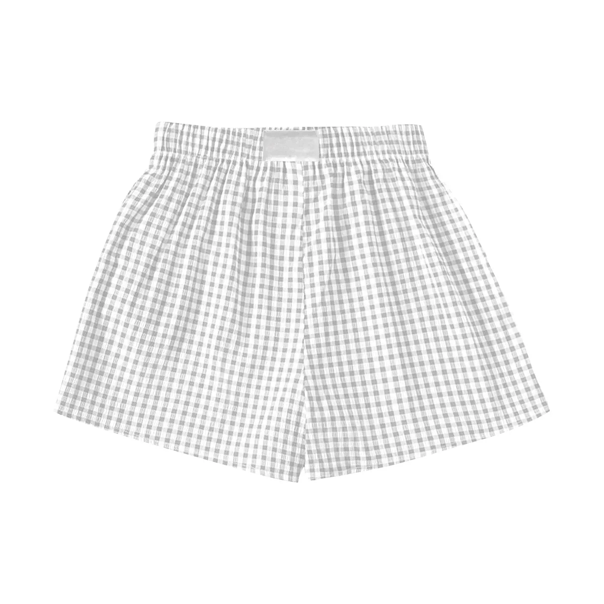 Women's Gingham Shorts with Patch