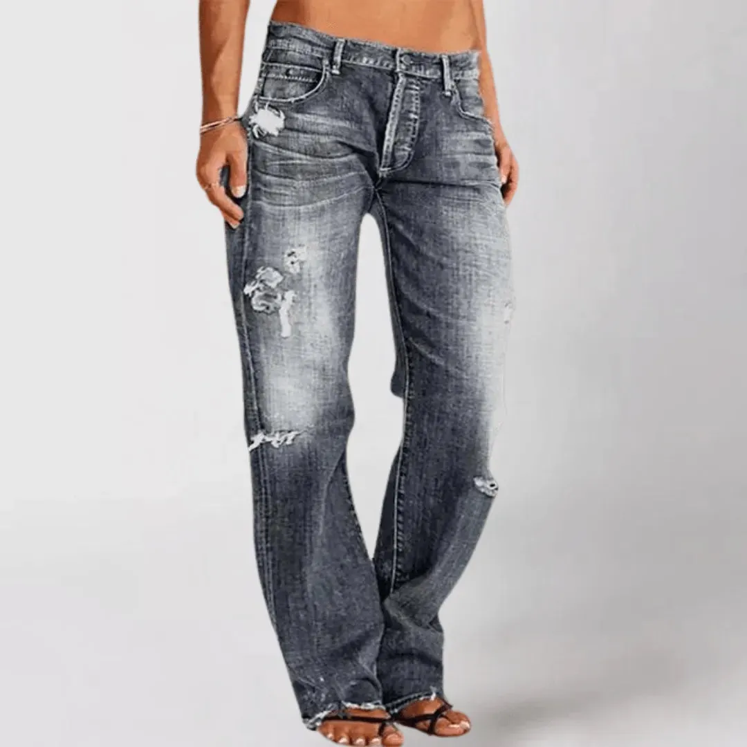 Women's Jeans - With Holes - Durable Denim - Ideal for Daily Use
