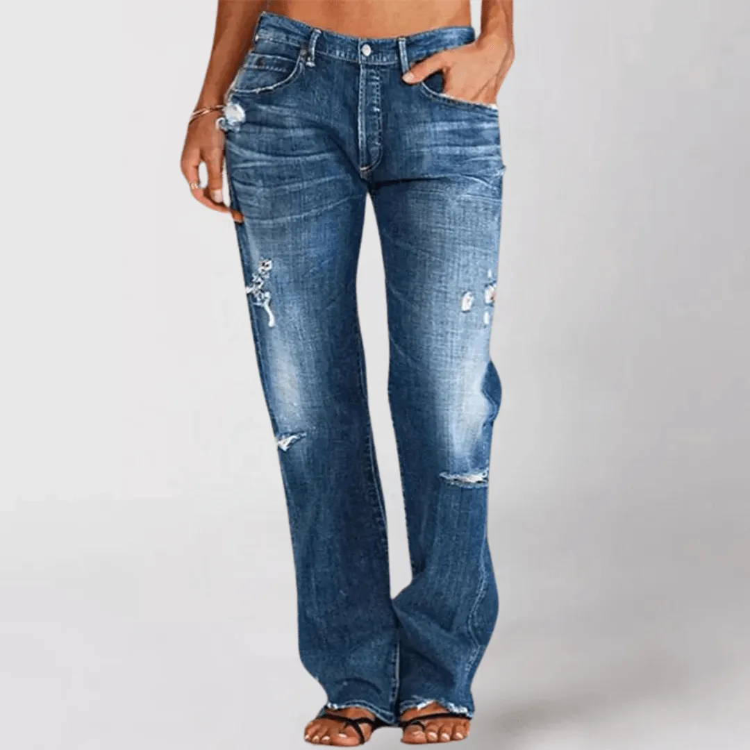 Women's Jeans - With Holes - Durable Denim - Ideal for Daily Use