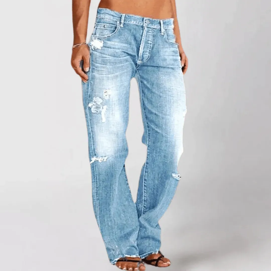 Women's Jeans - With Holes - Durable Denim - Ideal for Daily Use