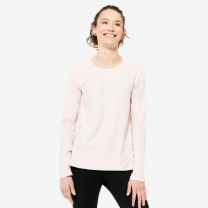 Women's Long-Sleeved Fitness T-Shirt 500