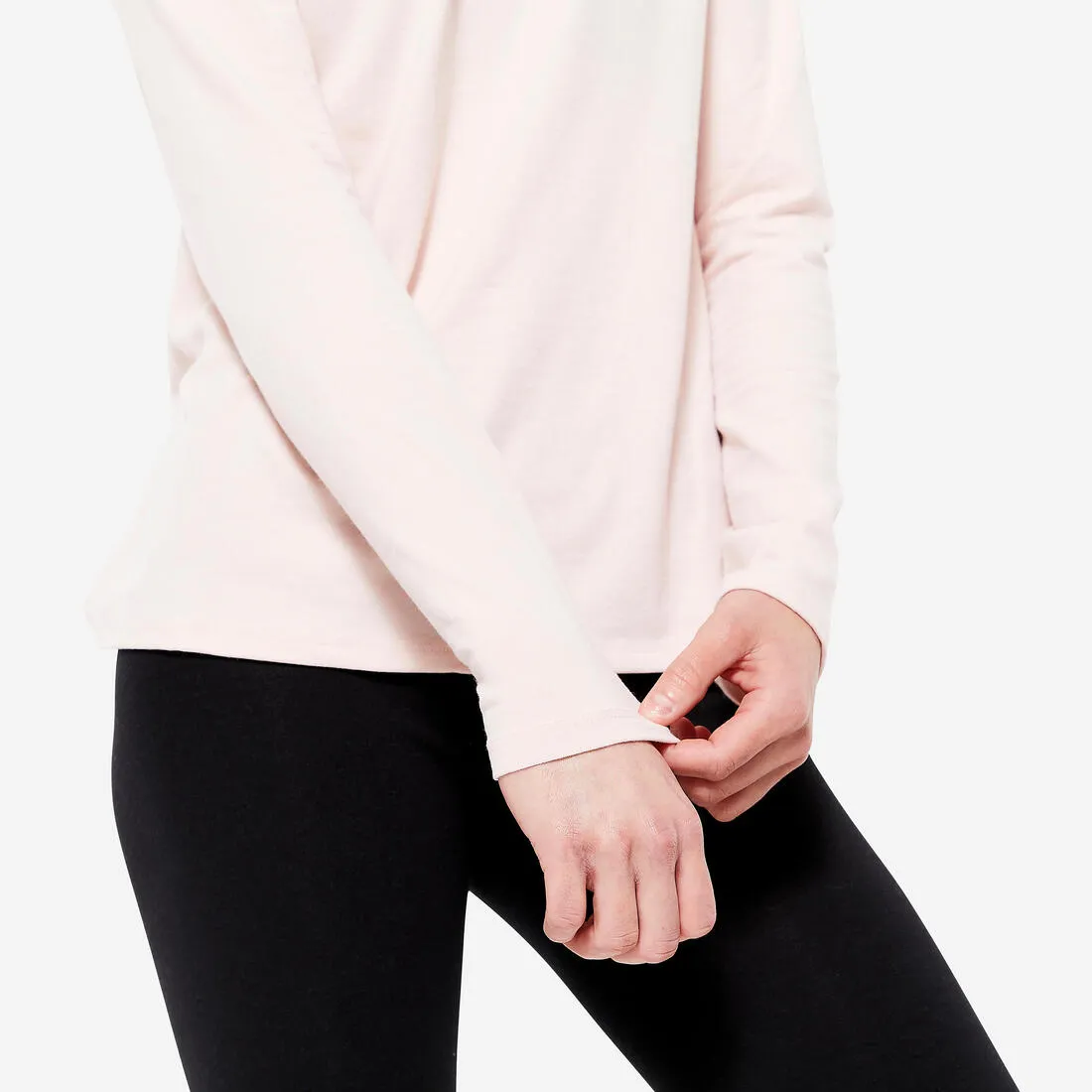 Women's Long-Sleeved Fitness T-Shirt 500