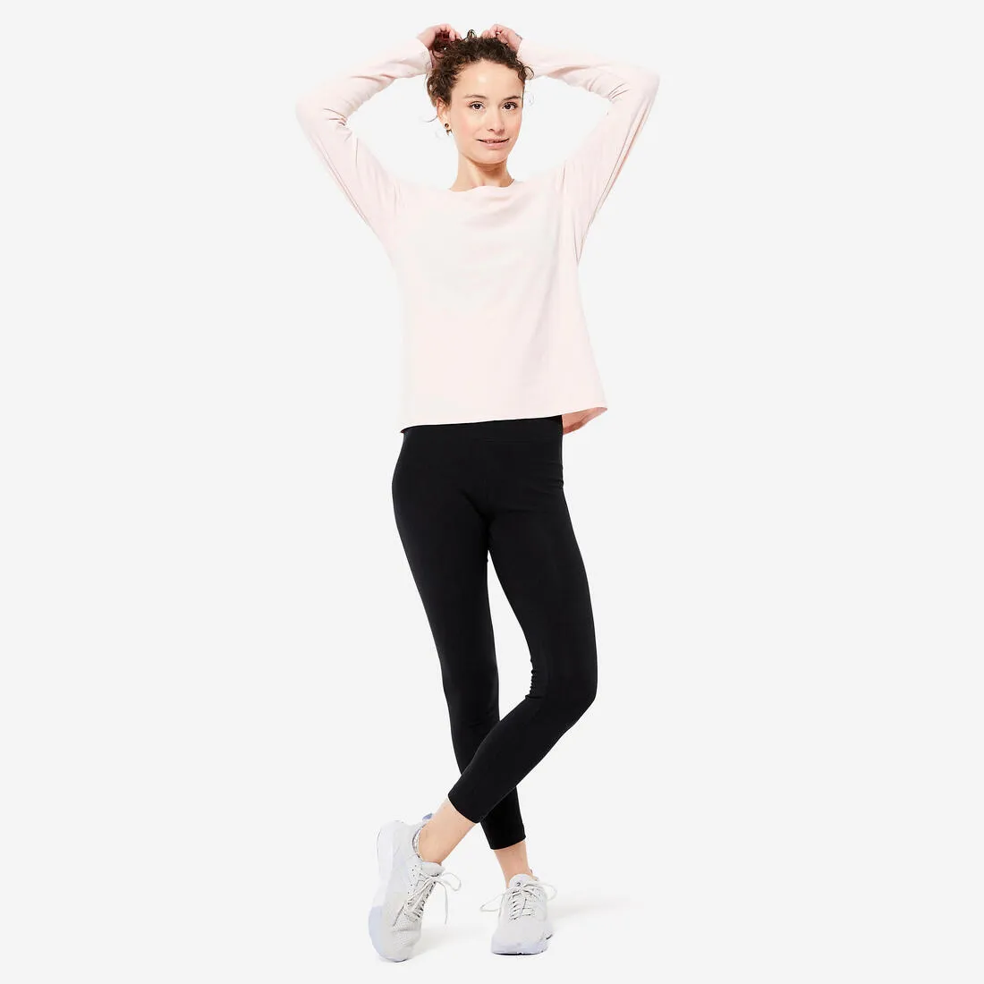 Women's Long-Sleeved Fitness T-Shirt 500