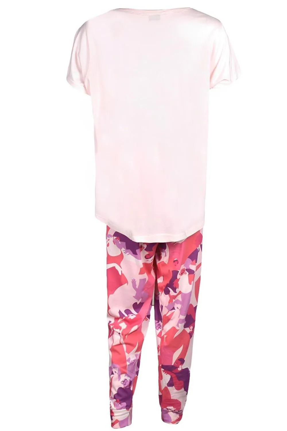 Womens Printed Short Sleeves Cotton Pyjamas Set