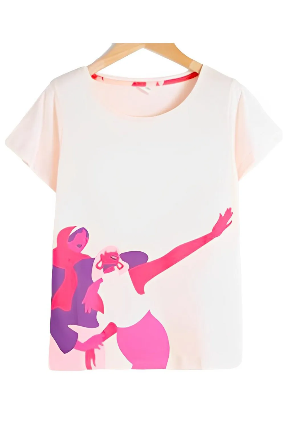 Womens Printed Short Sleeves Cotton Pyjamas Set