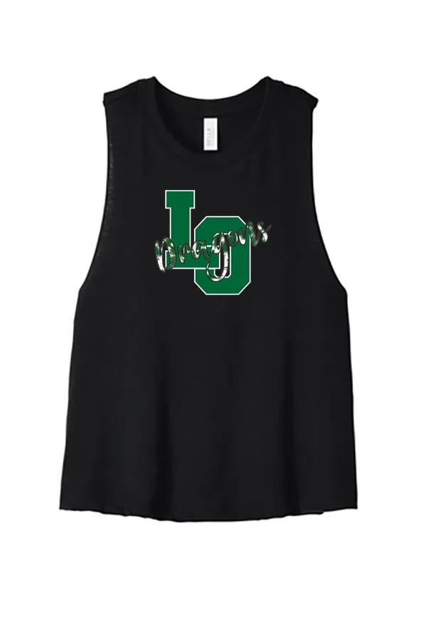 Women's Racerback Cropped Tank - Lake Orion Spirit