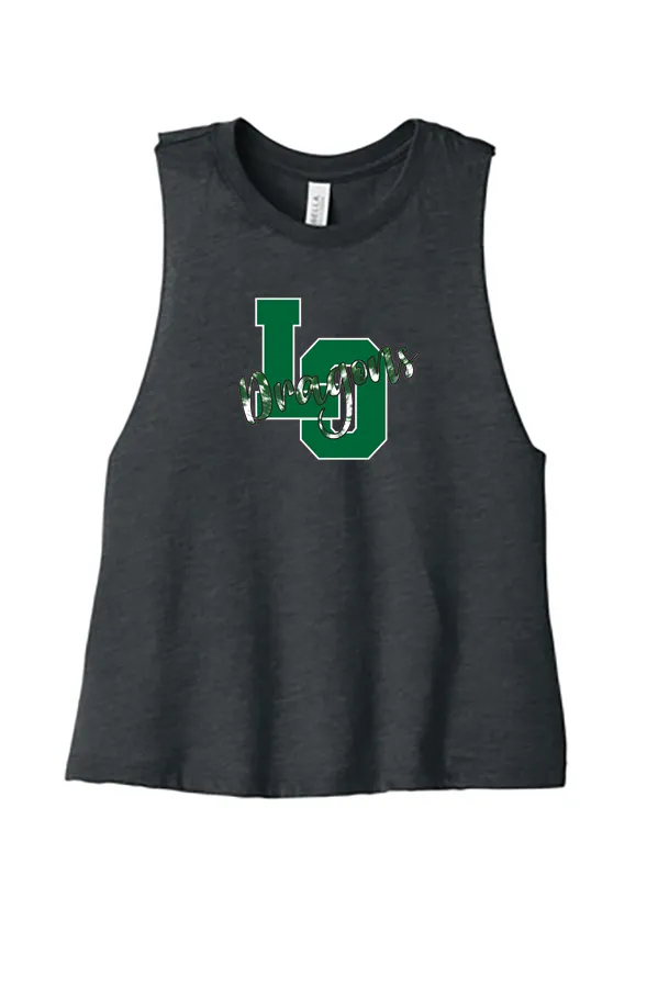 Women's Racerback Cropped Tank - Lake Orion Spirit