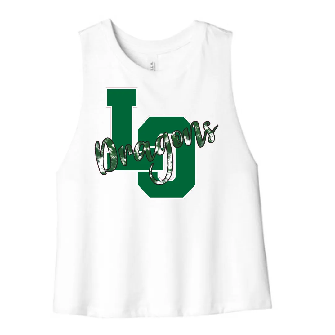 Women's Racerback Cropped Tank - Lake Orion Spirit