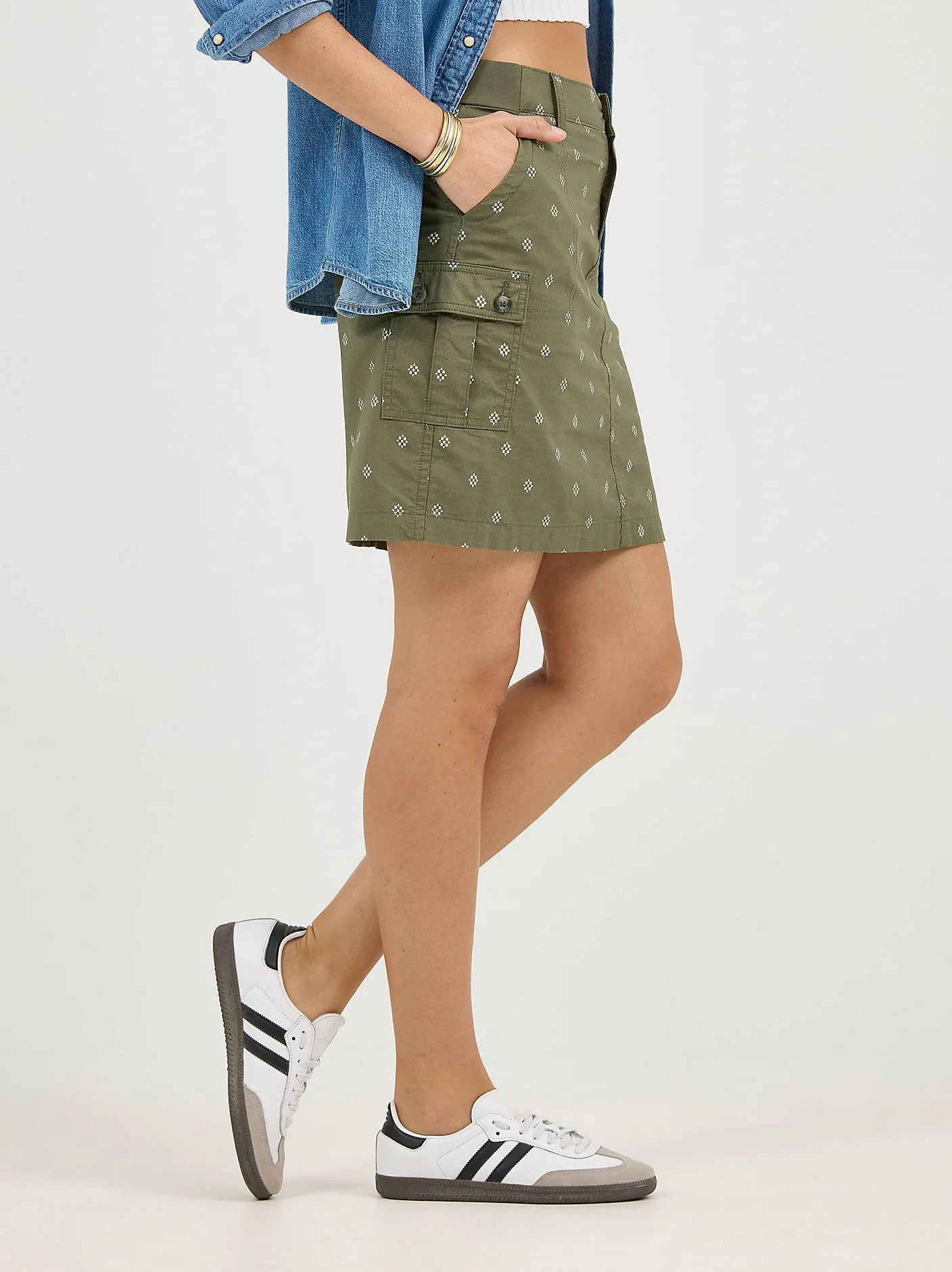 Women's Ultra Lux Comfort with Flex-to-Go Skort - Olive Grove - 112362284