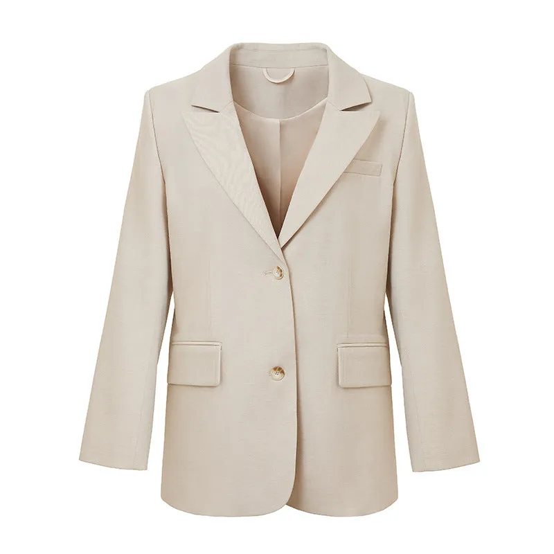 Woolen Long Sleeve Blazer