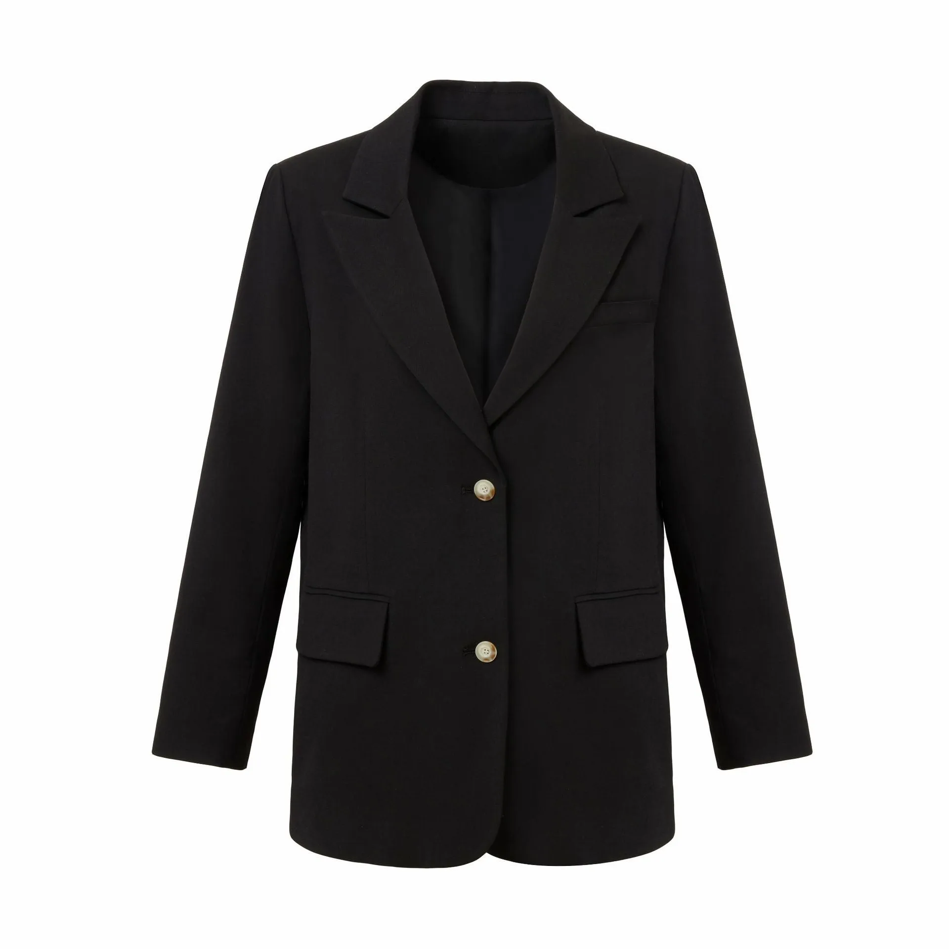Woolen Long Sleeve Blazer