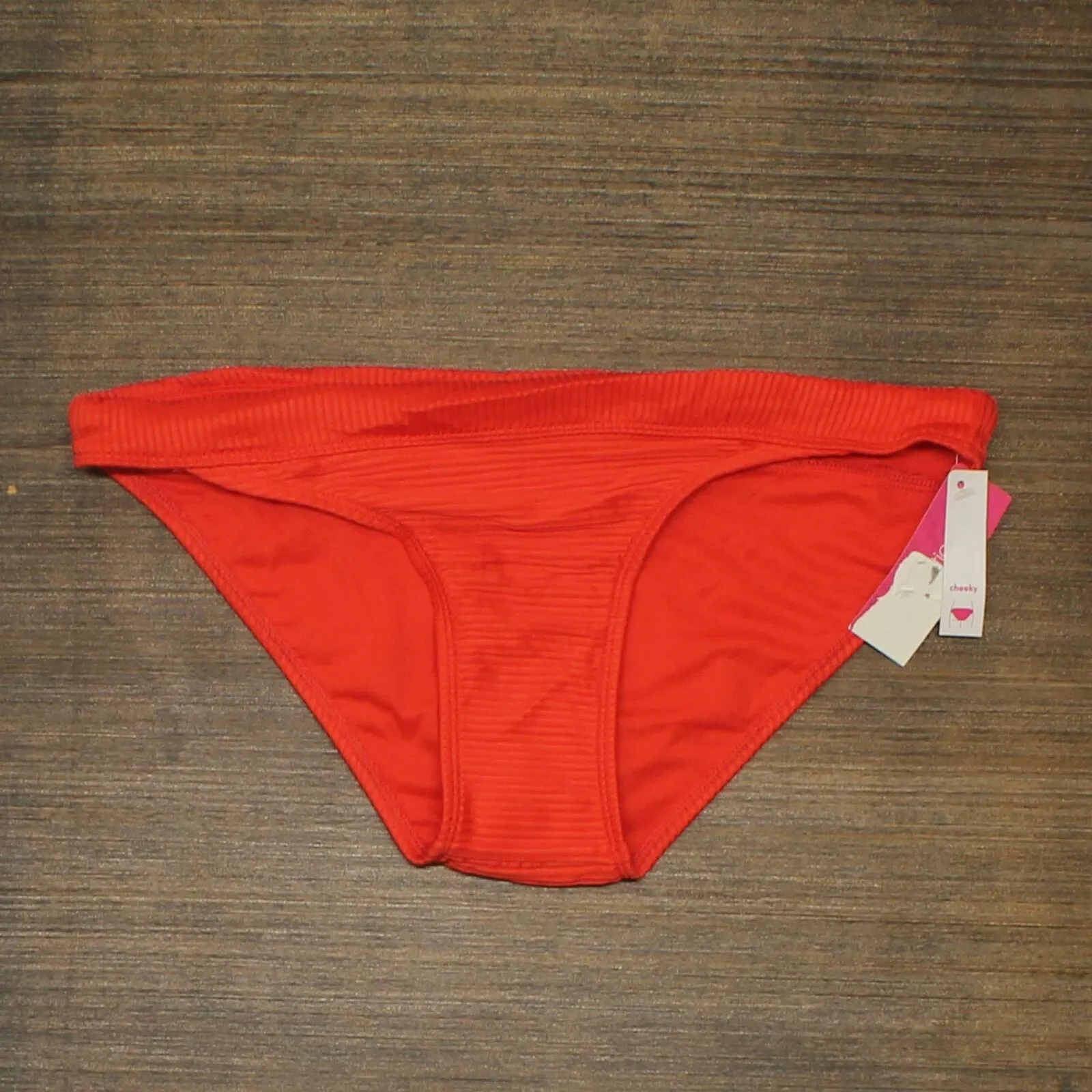 Xhilaration Juniors' Ribbed Cheeky Bikini Bottom AFJ85B