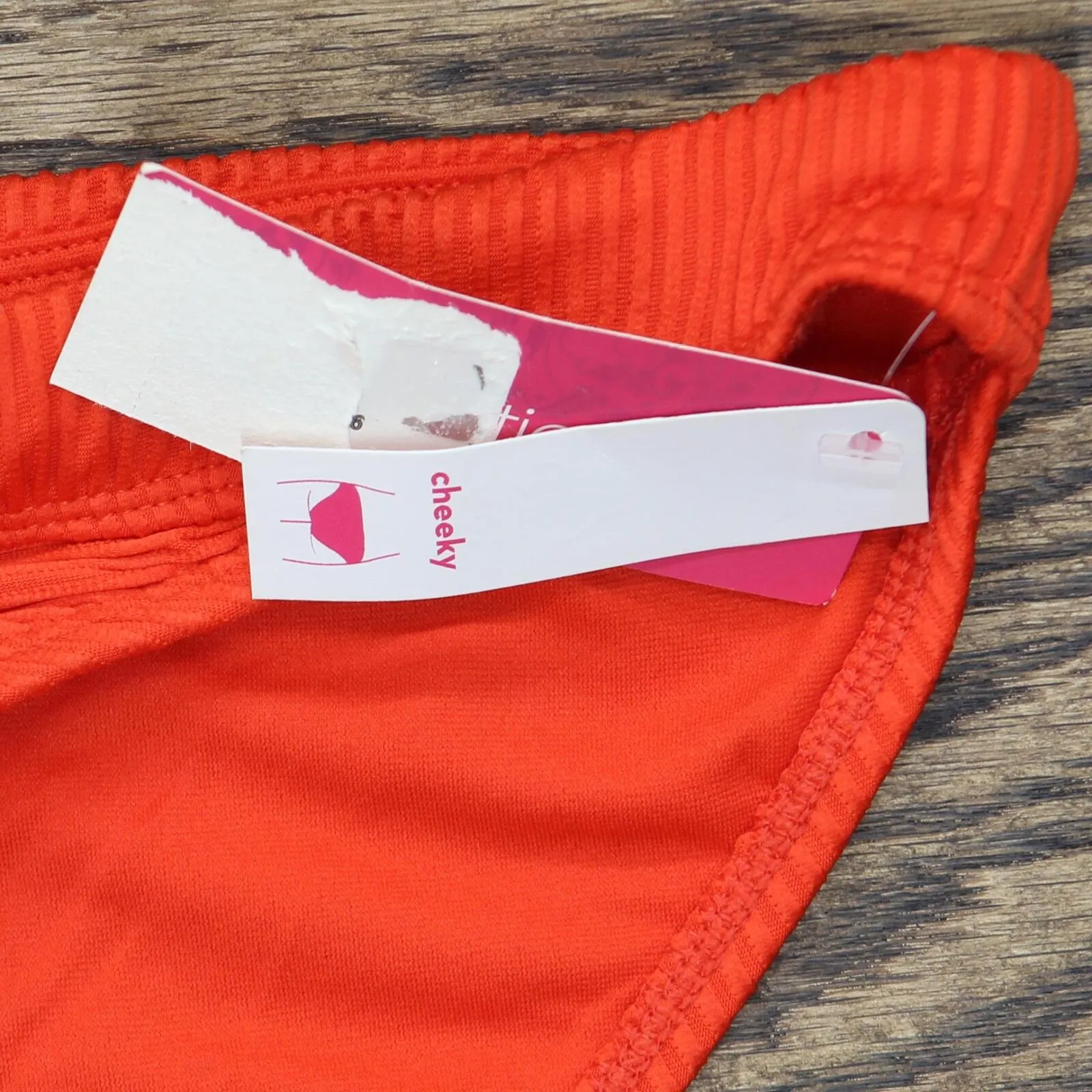 Xhilaration Juniors' Ribbed Cheeky Bikini Bottom AFJ85B