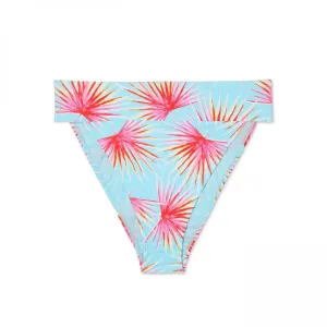 Xhilaration Women's Tropical Print High Leg High Waist Bikini Bottom