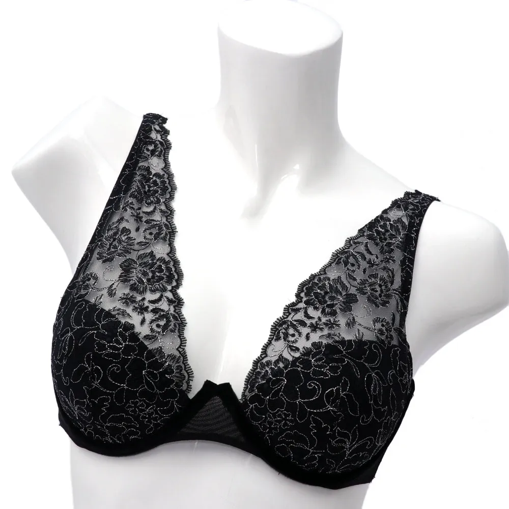 Yamamay Padded Balcony Bra Black