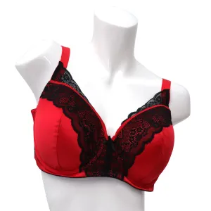 Yamamay Padded Balcony Bra In Different Cup Size Red