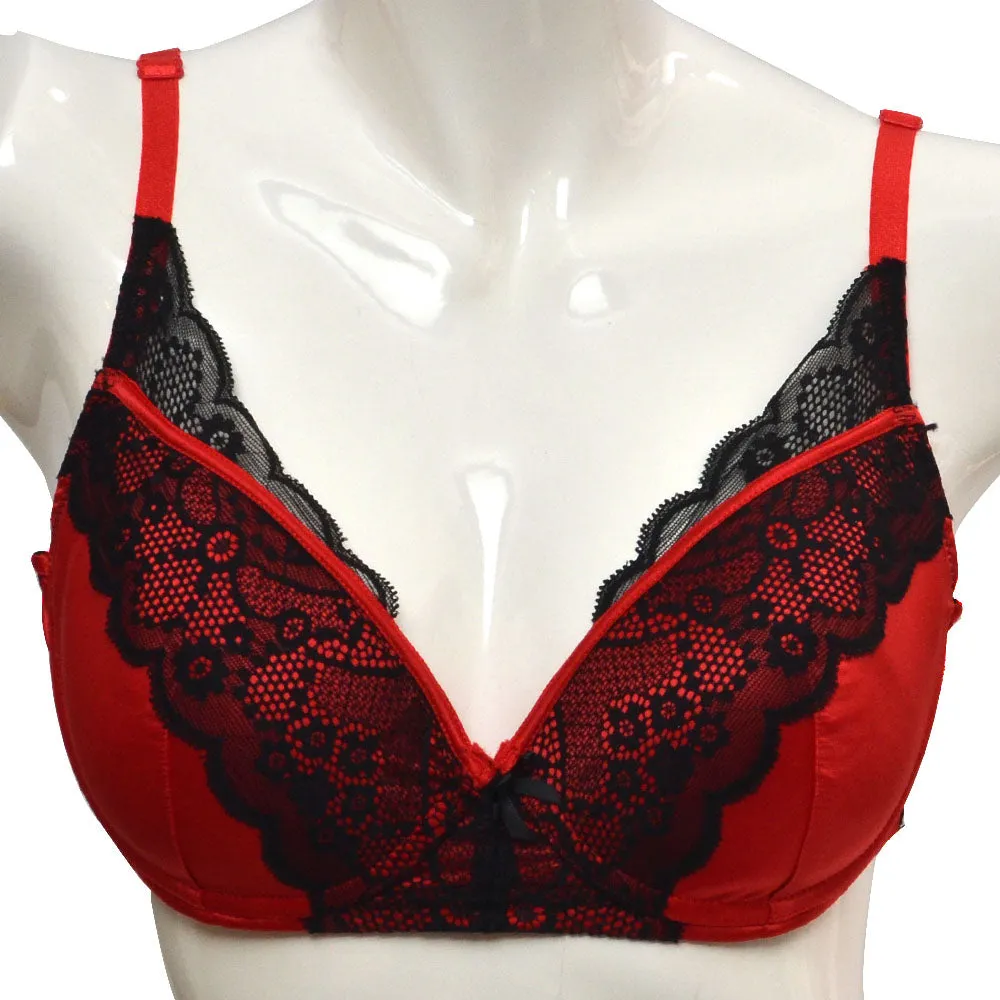 Yamamay Padded Balcony Bra Red