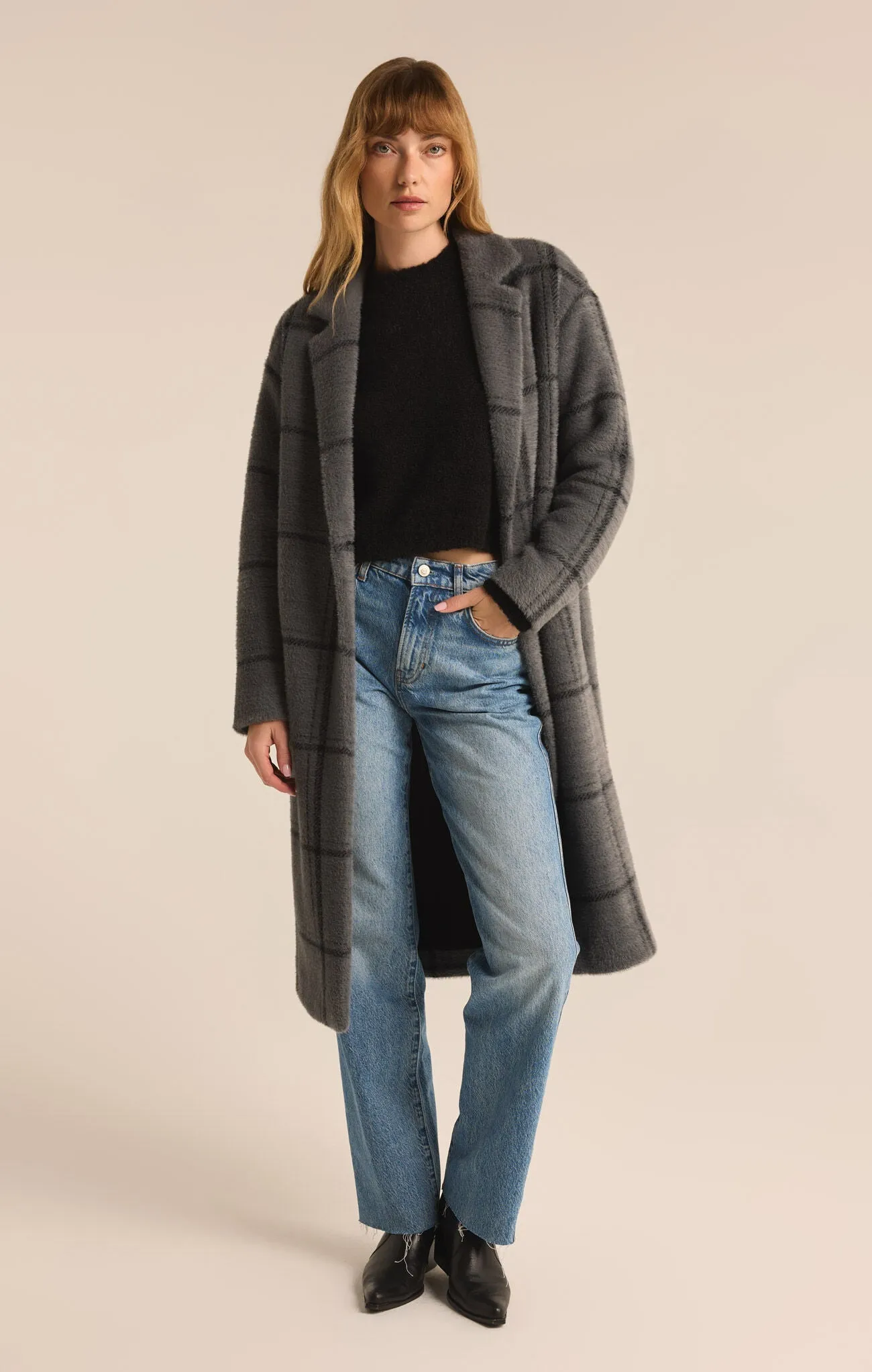 Z Supply Mason Windowpane Coat