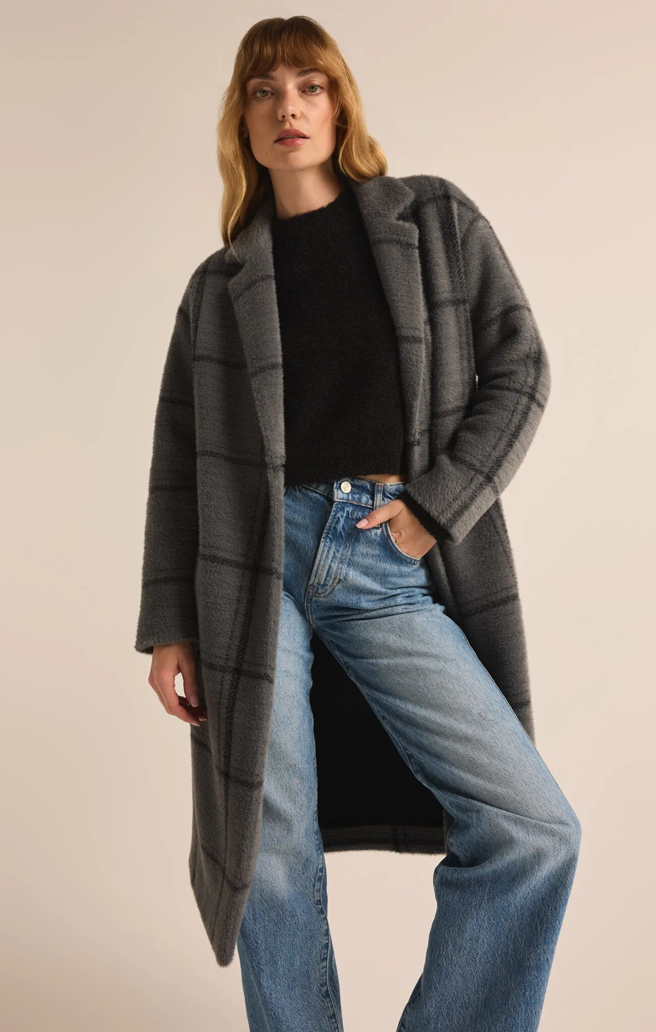 Z Supply Mason Windowpane Coat