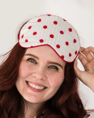 Zen Seersucker Dots Eye-Mask